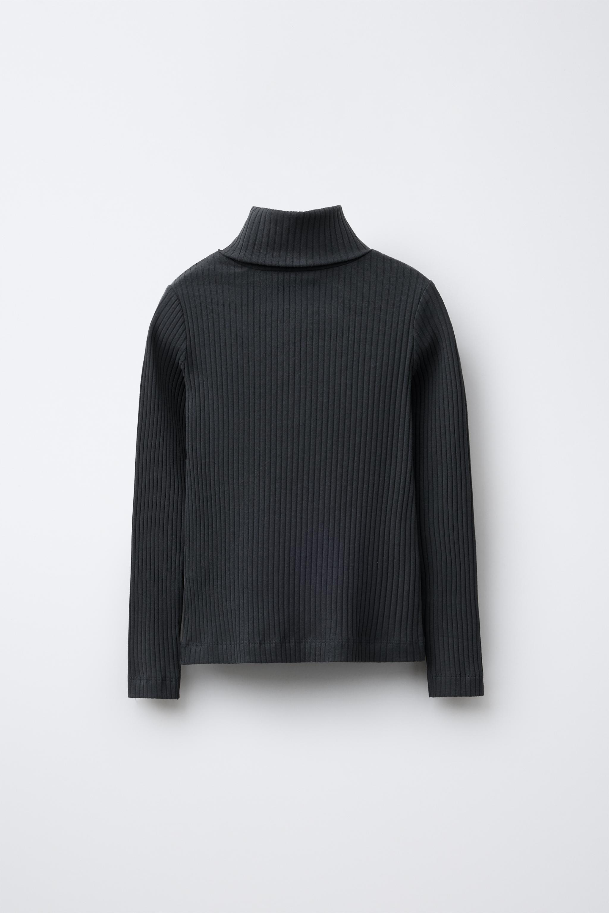 RIBBED TURTLENECK T-SHIRT